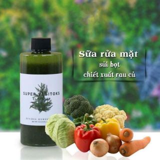 Sữa rửa mặt detox rau củ