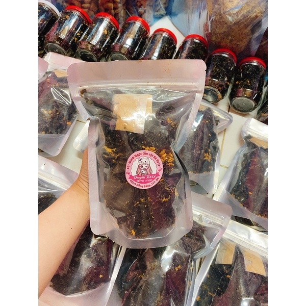 Rong Biển Giòn Lắc Tỏi Phi Túi Zip Trung