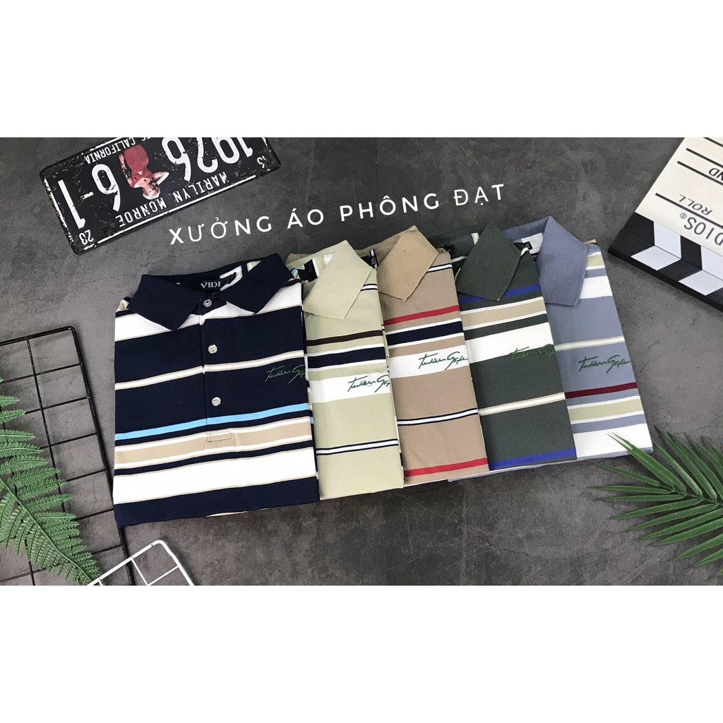 ÁO PHÔNG NAM KẺ, POLO NAM CAO CẤP FORM CLASSIC ĐỦ MÀU (5 màu)