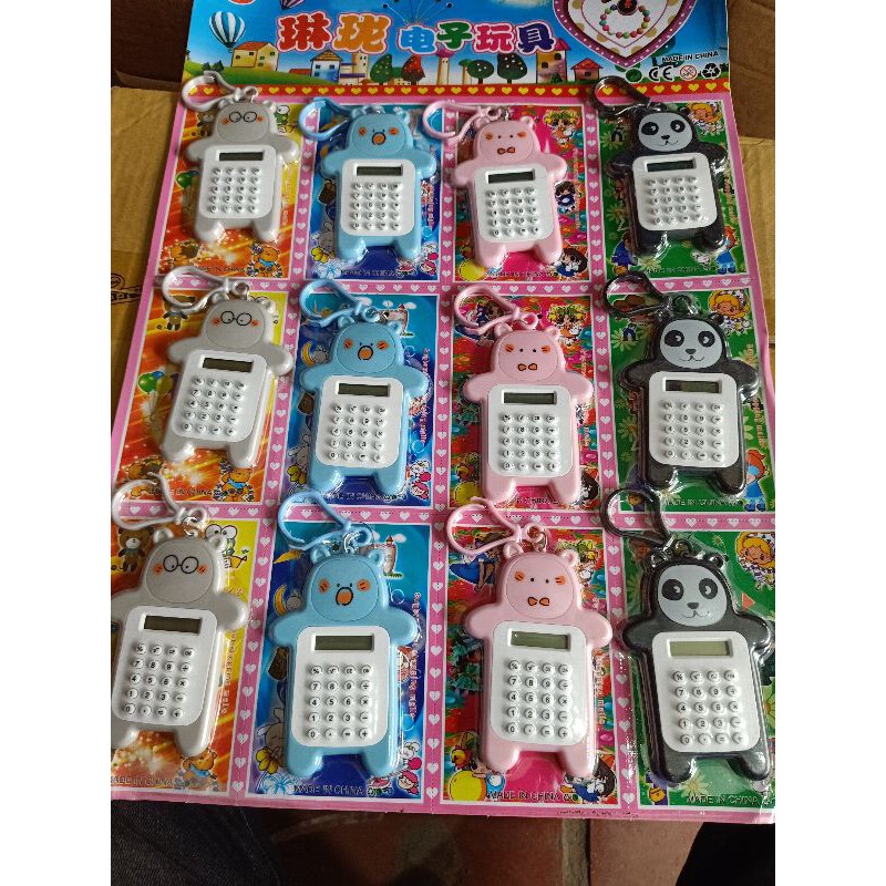 Sỉ vỉ 12 chiếc máy tính dễ thương có sẵn pin