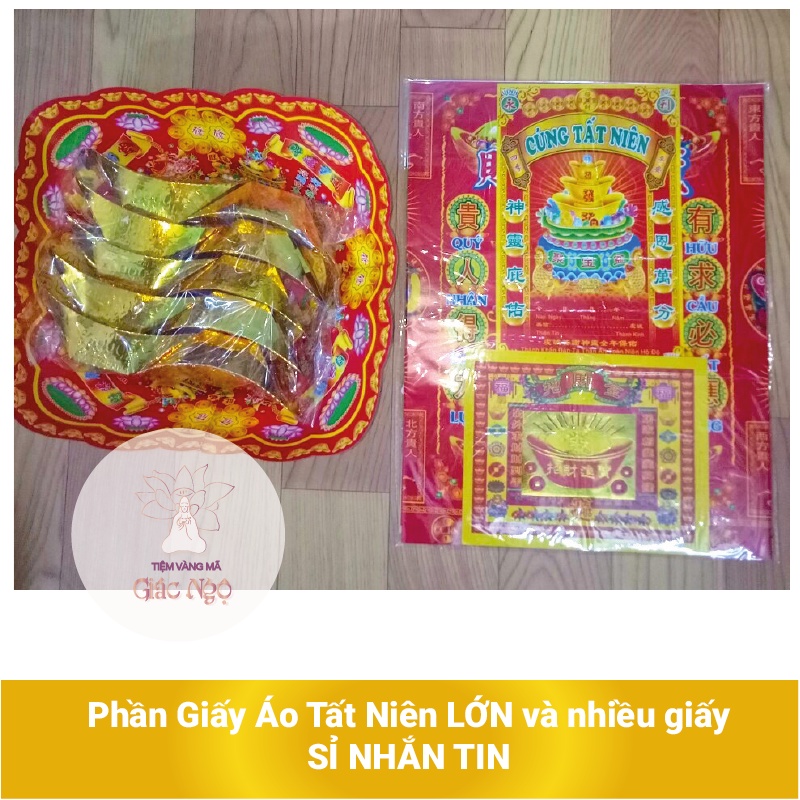 Phần Giấy Áo Cúng TẤT NIÊN / CUỐI NĂM LOẠI LỚN - Giấy Cúng Vàng Mã Giá Rẻ Sỉ Lẻ