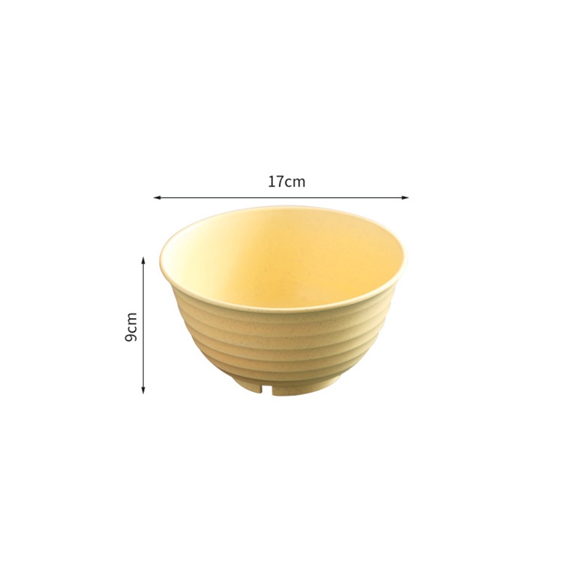 Bát Ăn Cơm / Mì / Bánh Bao Bằng Sợi Lúa Mì Chống Rơi Màu Trơn Sáng Tạo