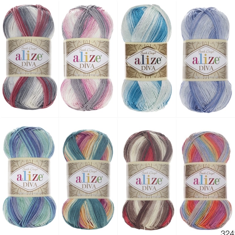 Sợi hè Alize Diva Batik (cuộn 100gr)