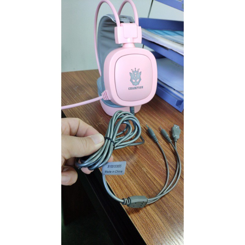 [Mã ELORDER5 giảm 10K đơn 20K] Tai nghe chụp tai có mic chuyên game SANNY S100 Cổng kết nối USB +3.5 Màu Hồng | WebRaoVat - webraovat.net.vn