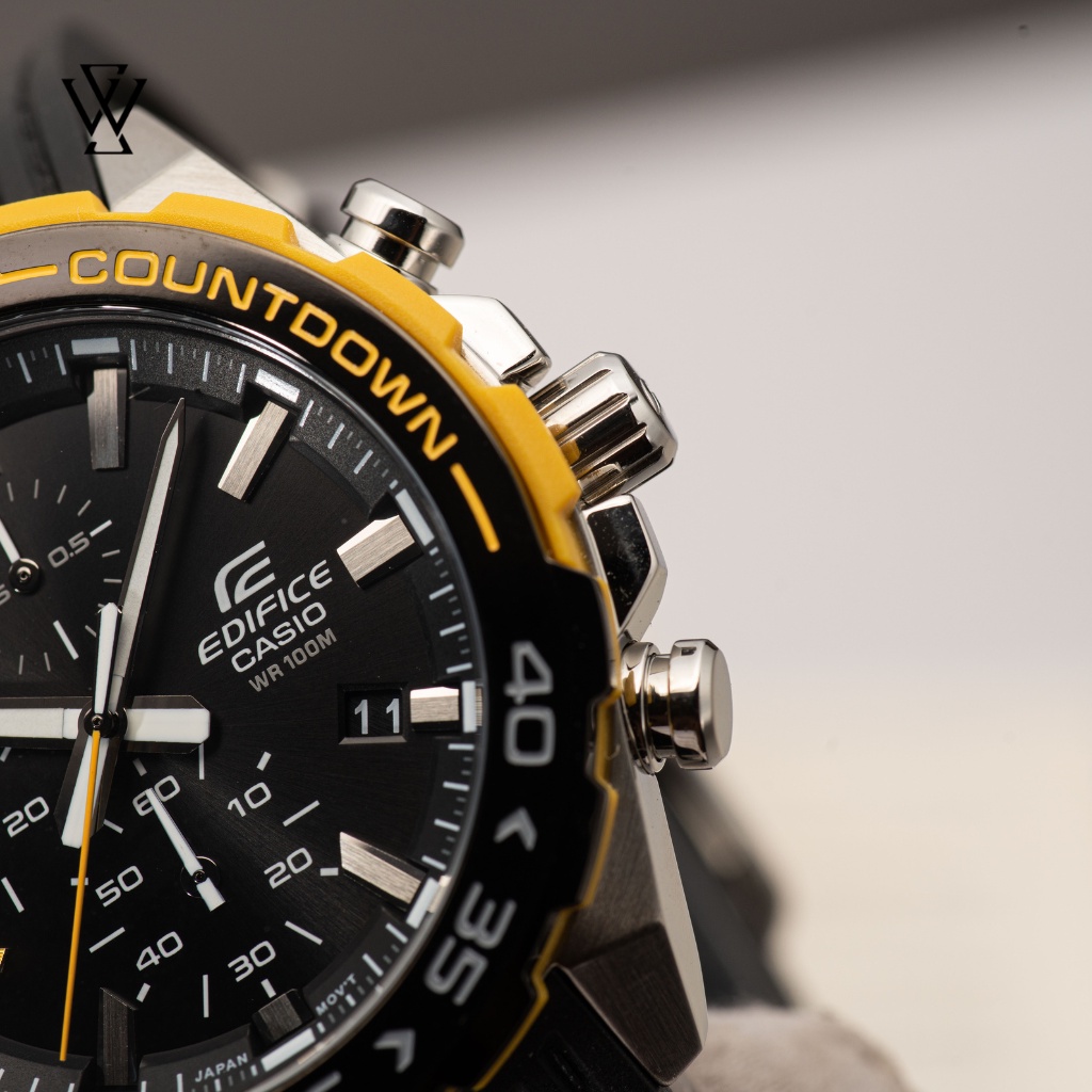 Đồng Hồ Quartz Nam Casio Edifice WATCHSTORE EFR-566PB-1AVUDF, Mặt Kính Khoáng 43mm, Dây Nhựa, Vỏ Thép Không Gỉ