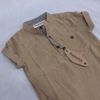 (Limited) Áo Sơ Mi Kurta Trơn Chất Liệu Cao Cấp Cho Bé Từ 1-13 Tuổi