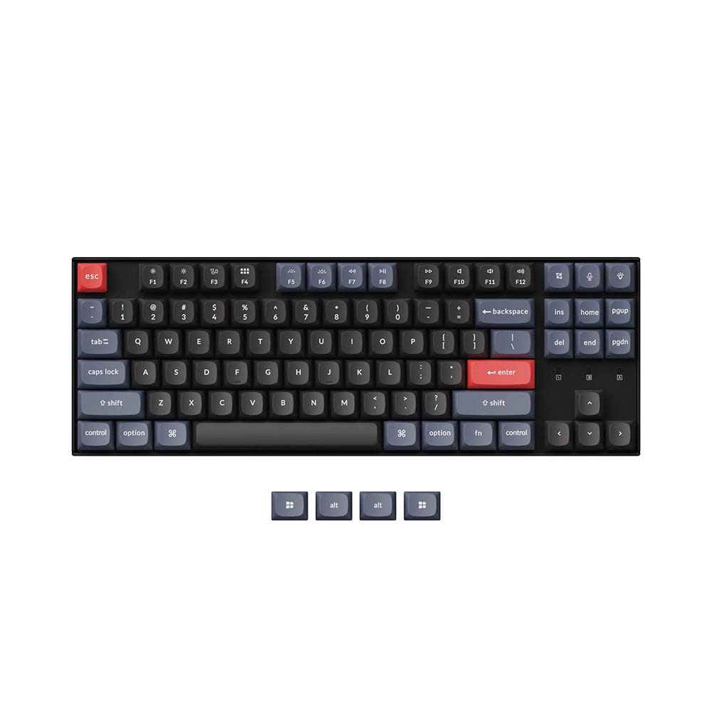 Bàn phím cơ TKL không dây Keychron K8 Pro White Led HotSwap Gateron G Pro Switch Red / Blue / Brown