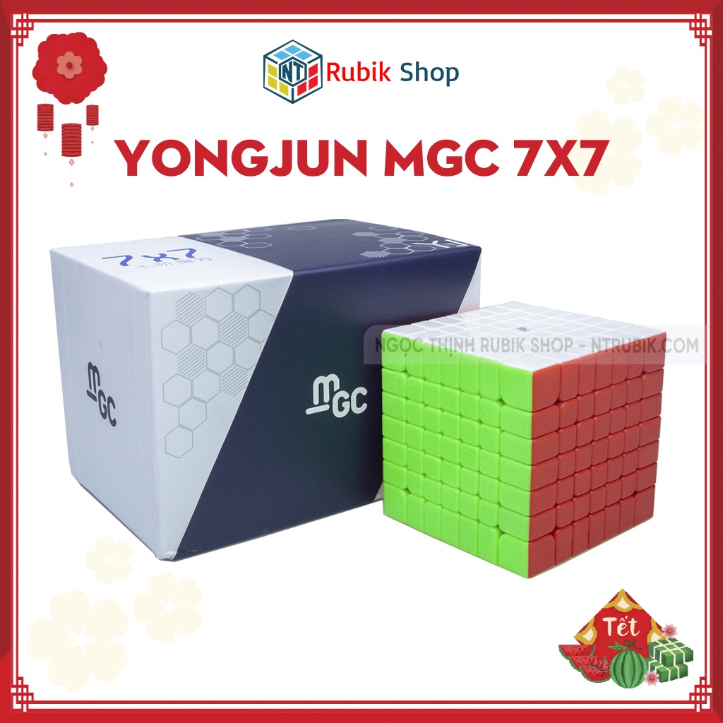 [Siêu phẩm] Rubik 7x7x7 YongJun Flagship MGC 7x7 Stickerless (Có nam châm- Không viền)