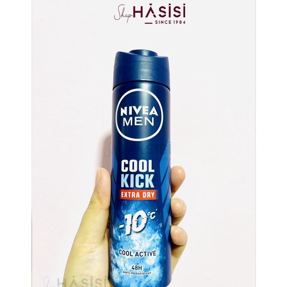 XỊT KHỬ MÙI TOÀN THÂN NIVEA - Cool Kick For Men 150ml