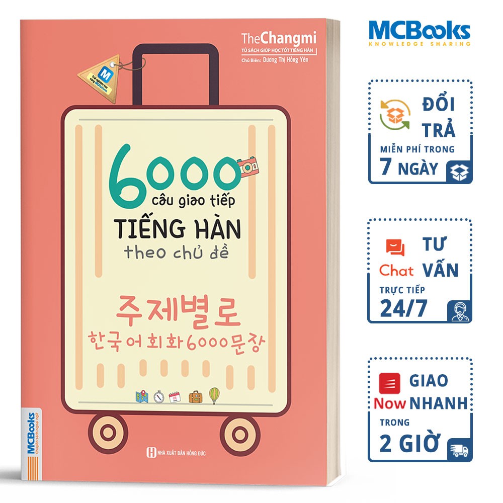 Sách - 6000 Câu Giao Tiếp Tiếng Hàn Theo Chủ Đề - MCBooks