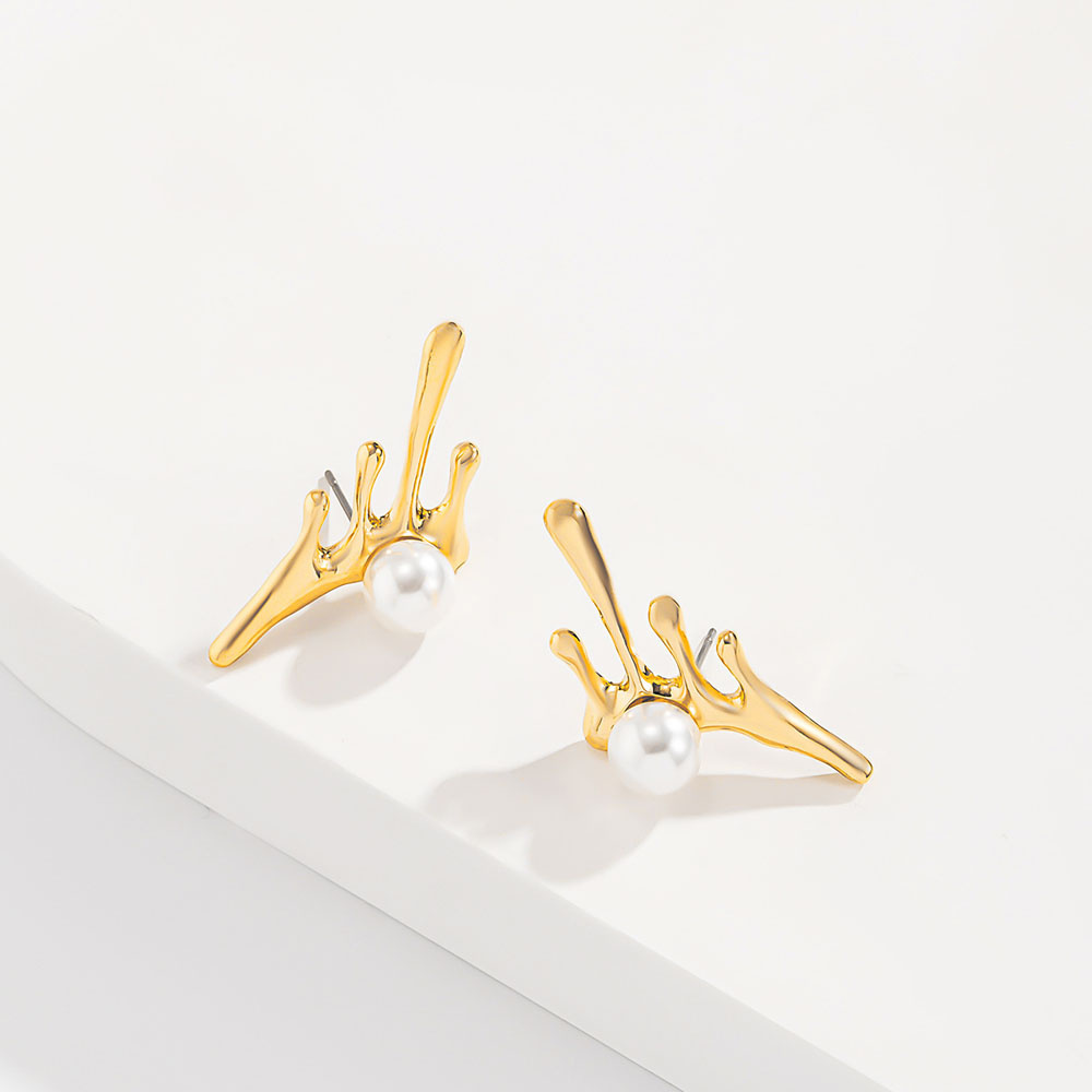 Khuyên Tai Dạng Hạt Hình Học Bằng Kim Loại 2021 Nhiều Màu Thời Trang Cho Nữ