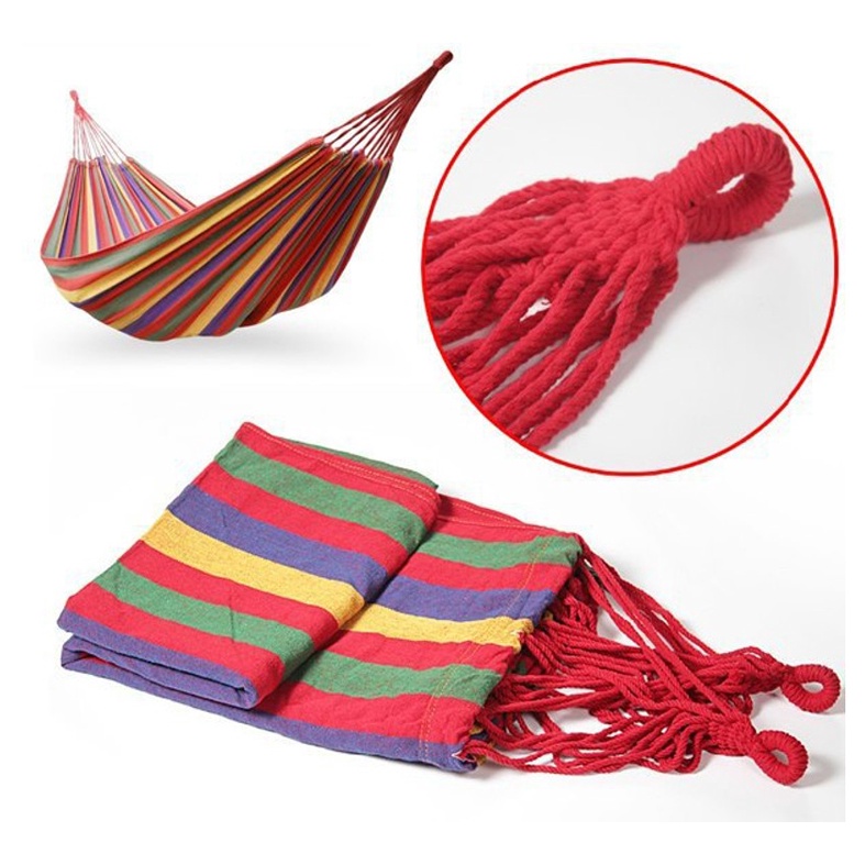 [FREESHIP] Võng Du Lịch, Cắm Trại Ngoài Trời Phối Nhiều Màu.