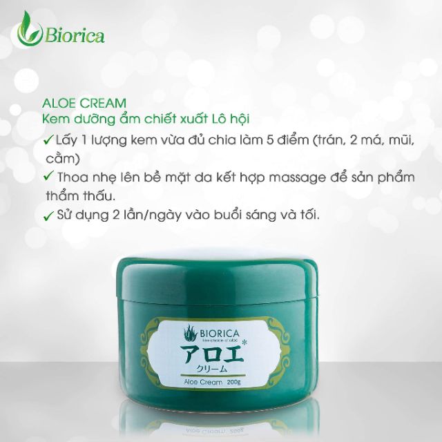 KEM DƯỠNG DA CHIẾT XUẤT NHA ĐAM BIORICA ALOE