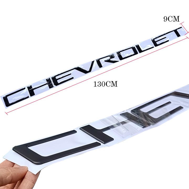 Logo Chữ Chevrolet 3D Nổi Dán Trang Trí Đuôi Xe - Logo Chữ Đep