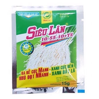 Phân bón lá siêu lân xanh 10-55-10+TE - Phân bón lâ kích thích ra rễ,bật chồi,xanh dày lá cho cây trồng,hoa lan