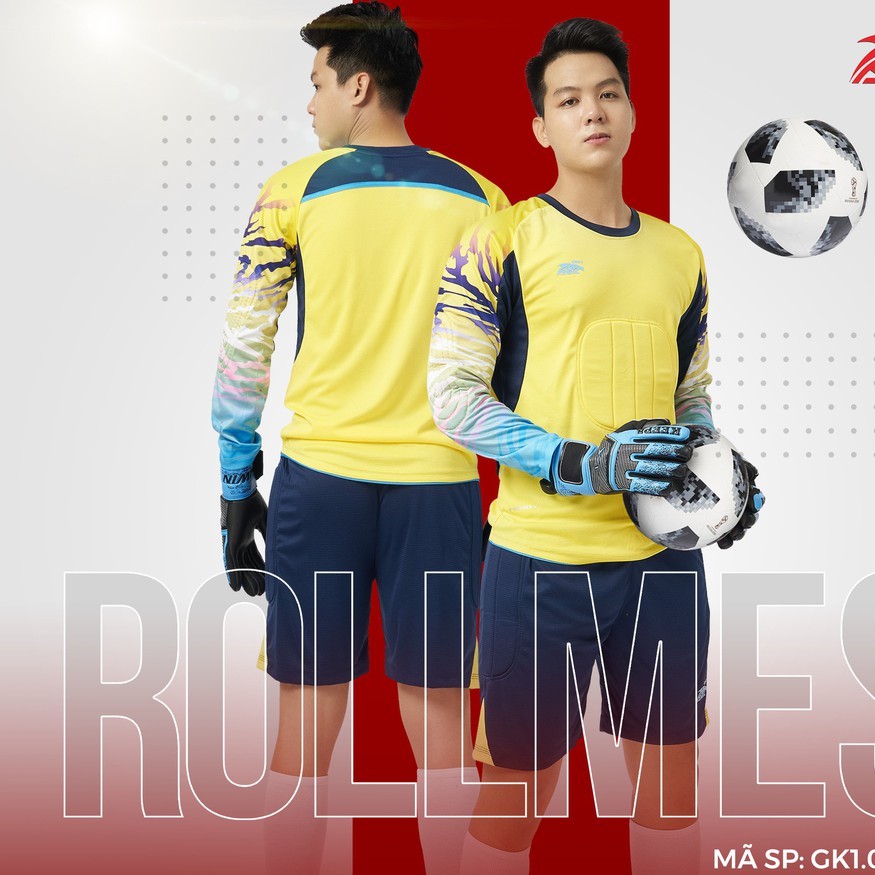 Bộ thủ môn bắt bóng Goal Keeper Rollmes Nhiều Màu - Có đệm ngực, cao cấp nhất 2021