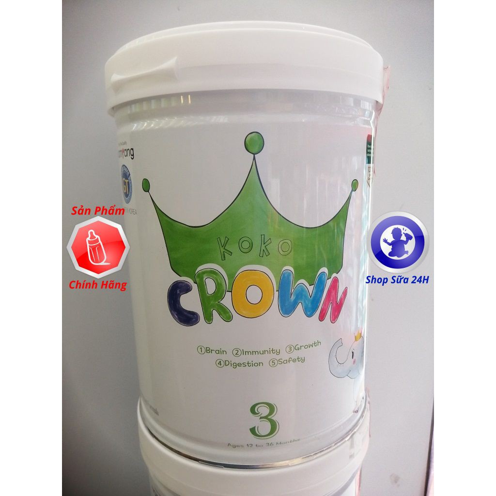 Combo 12 Lon Sữa Koko Crown Đủ Số 800g