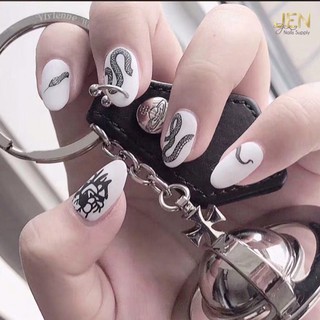 Sticker dán móng nail hoạ tiết rắn