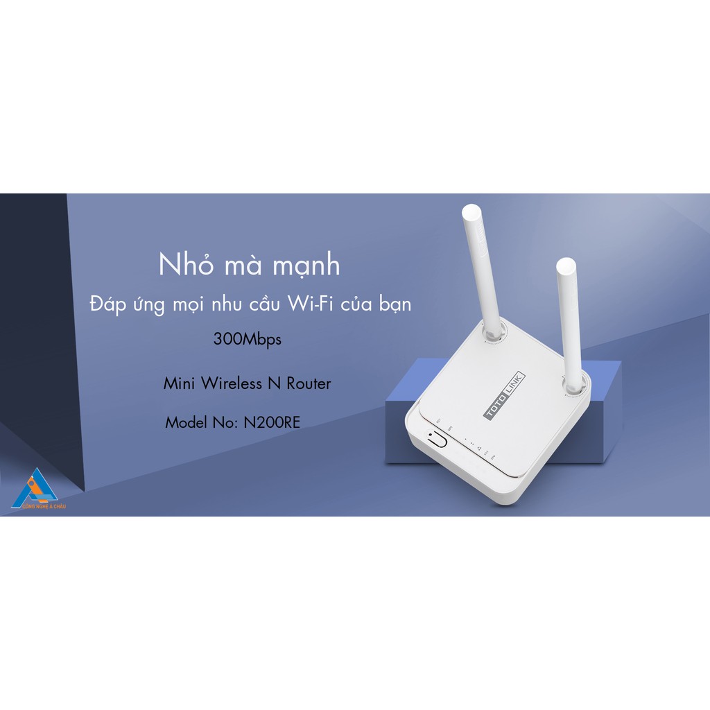 TotoLink N200RE-V3 - Bộ Phát Wifi Chuẩn N Tốc Độ 300Mbps