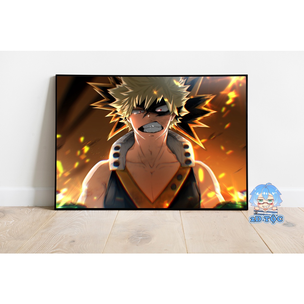 Ảnh poster A3 chất lượng chuẩn Bakugo Katsuki (13) Anime Manga Boku no Hero Academia – tranh dán tường 2D Tộc Shop