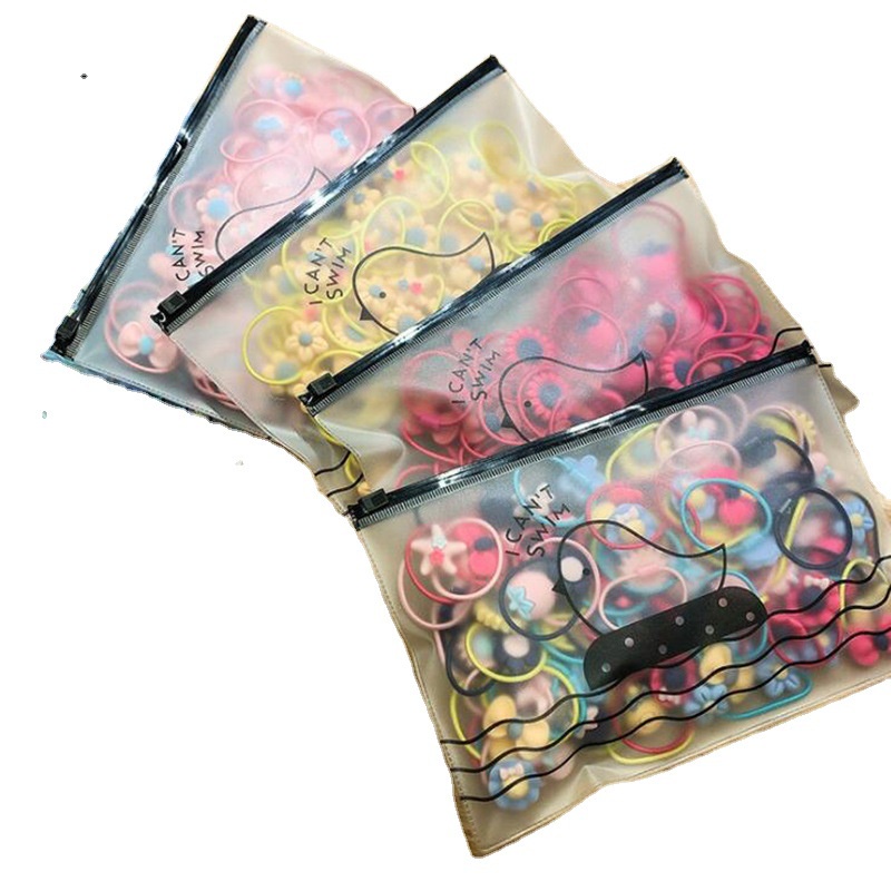 Set 40 Dây Buộc Tóc Cao Su Không Đau Họa Tiết Trái Cây Dễ Thương