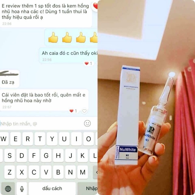 Kem làm hồng bikini Nuwhite V1 cam kết chuẩn Mỹ