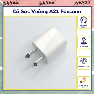 Củ sạc vuông I/.P, công suất 5W=1A, chân sạc thép chống rỉ, nhựa ABS siêu bền