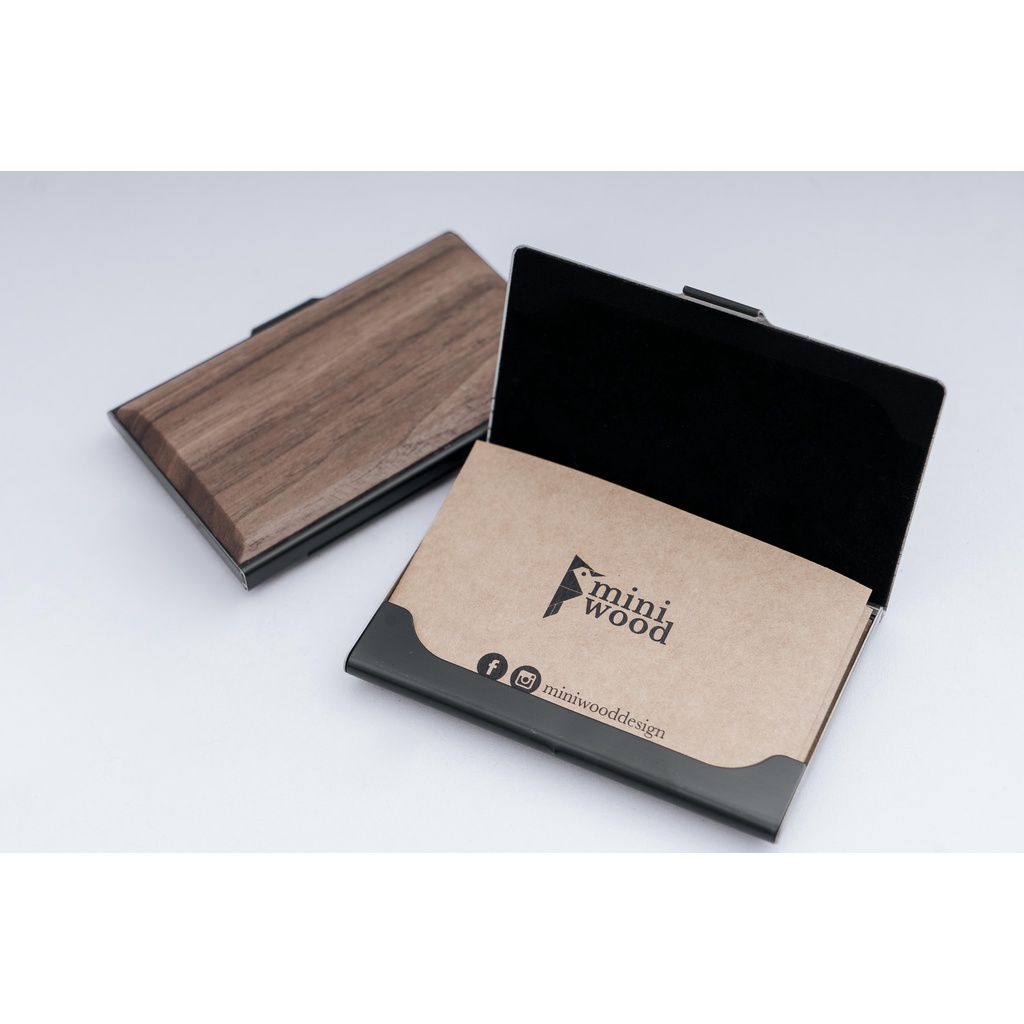 Hộp đựng card visit full gỗ Miniwood sang trọng, cao cấp, khắc tên theo yêu cầu