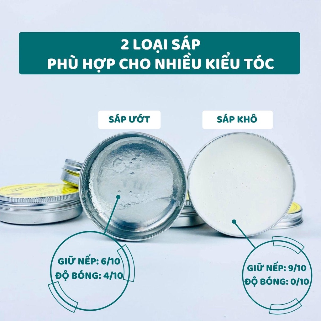 Sáp vuốt tóc Nam 100g 150g Keo vuốt tóc nam nữ Gel tạo kiểu undercut side part mùi thơm dễ chịu SA01