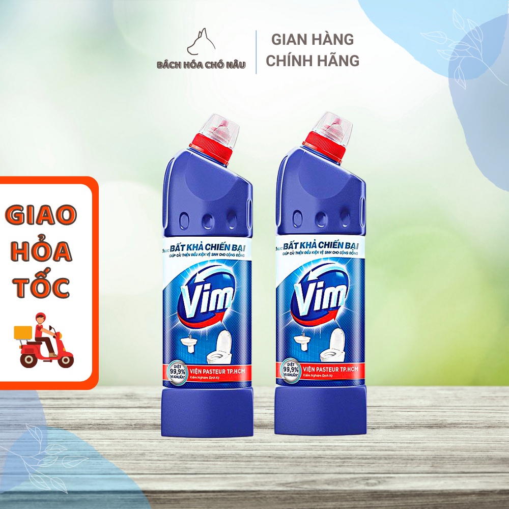 Tẩy Rửa Bồn Cầu Vim Xanh Diệt 99,9% Vi Khuẩn Theo Viện Pasteur 500ML/ Chai [ Hàng Chính Hãng]