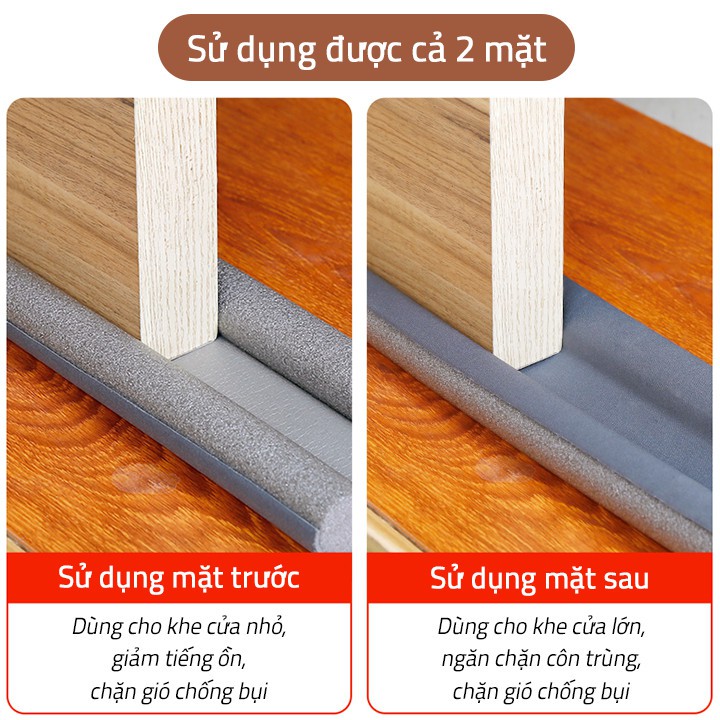 Thanh Nẹp Mút Xốp 95cm Chắn Khe Cửa Đa Năng Thông Minh