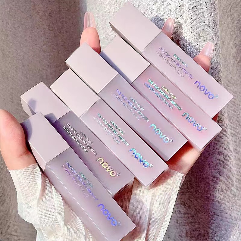 Novo® Son Bóng Chống Nước Lâu Phai Mượt Như Nhung 5g