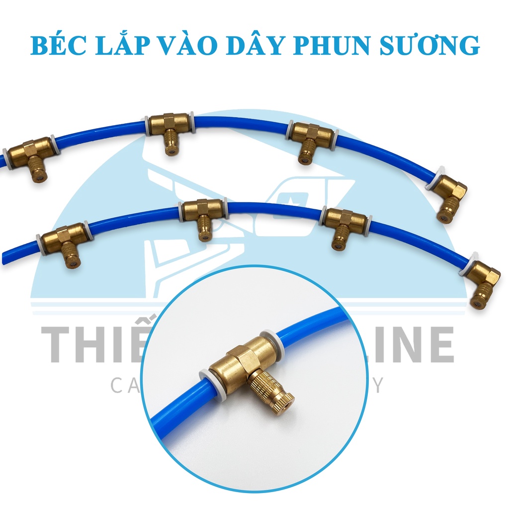 COMBO 20 Béc phun sương bằng đồng cao cấp siêu mịn,điều hoà không khí,làm mát quán ăn,quán cafe,tưới cây