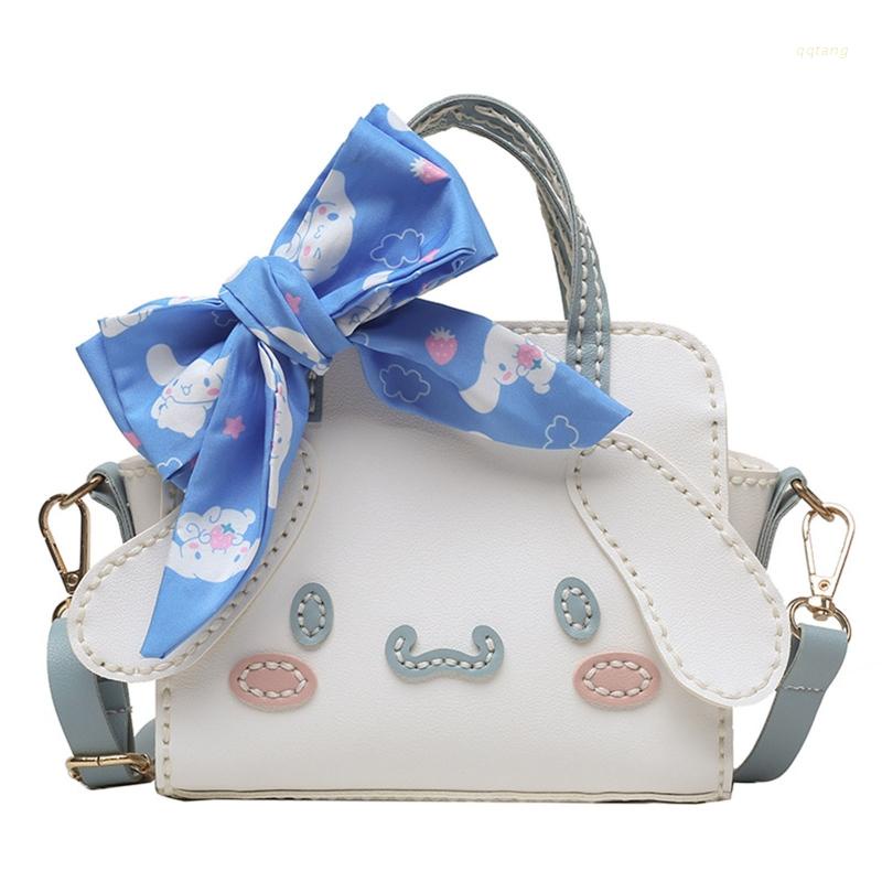 QQ Túi Đeo Vai/Xách Tay Tự Làm Thủ Công Hình Chú Cún Thắt Nơ Dễ Thương Cho Nữ