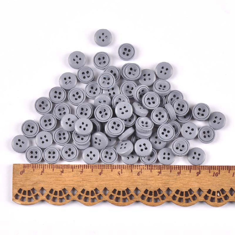EPOCH Set 100 Cúc Áo Gỗ 9mm Nhiều Màu Làm Đồ Thủ Công