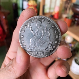 1872 Year US Liberty Silver Dollar - Đồng xu bạc mỹ năm 1872 lưu niệm phong thủy