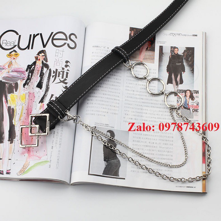 Thắt lưng nữ kèm chain mẫu siêu HOT