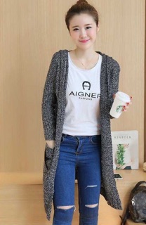 Áo Khoác Len Có Mũ Phong Cách-Chất Đẹp