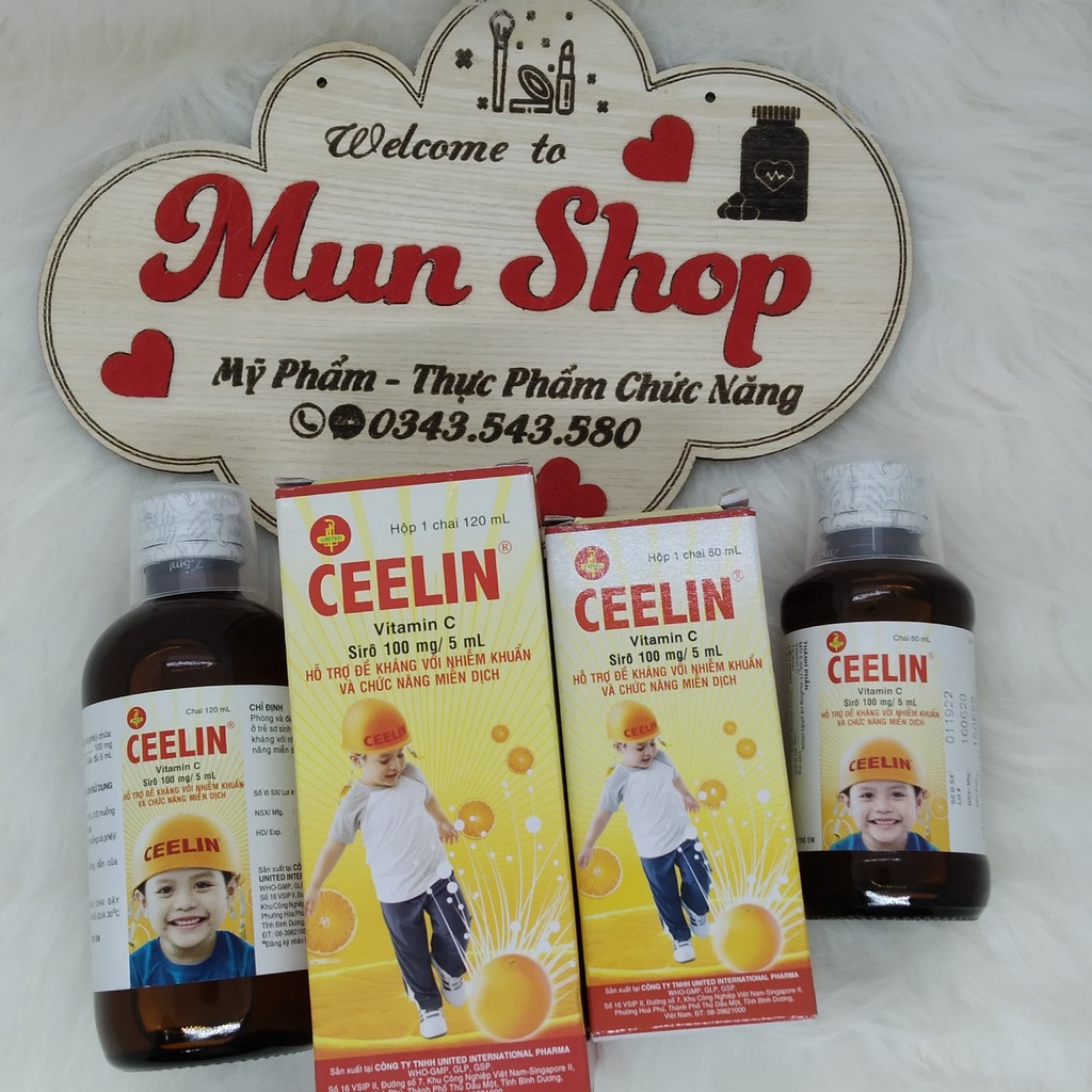 Siro CEELIN bổ sung Vitamin C và tăng sức đề kháng cho trẻ em