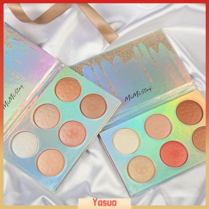 (Hàng Mới Về) Bảng Phấn Bắt Sáng Che Khuyết Điểm 6 Màu Nhũ Lấp Lánh | BigBuy360 - bigbuy360.vn