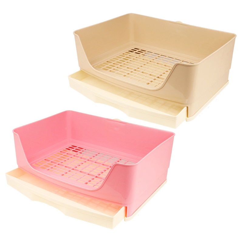 XI Pet Rabbit Bedpan Corner Toilet Box có Grate Potty cho người lớn Ferret