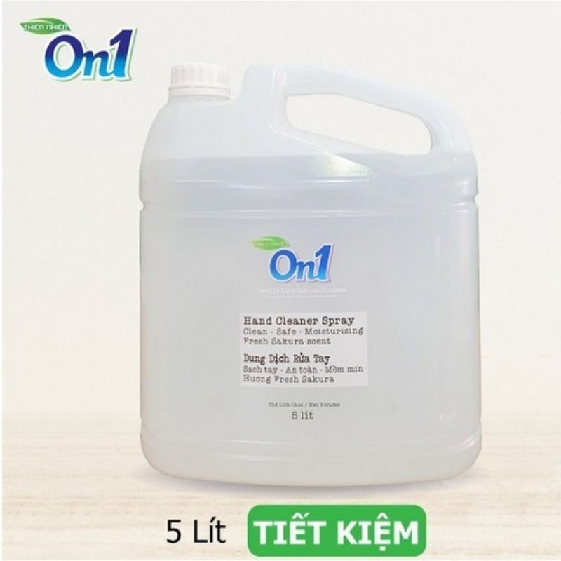Combo 2 can Dung dịch rửa tay khô On1 Fresh Sakura 5 lít. | BigBuy360 - bigbuy360.vn