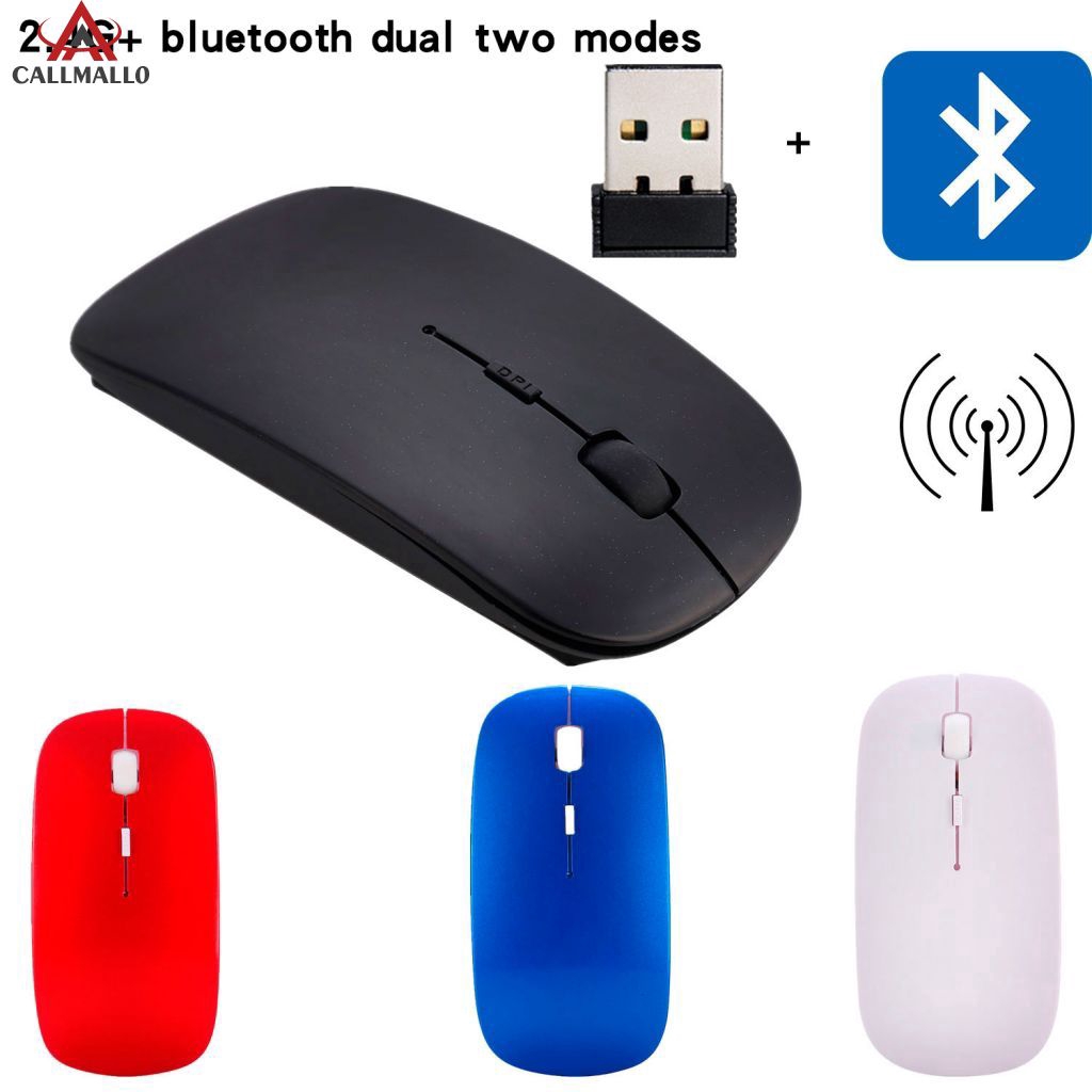 Chuột không dây L3 hai chế độ kết nối 2.4G +Bluetooth cho laptop/ máy tính bàn/ notebook