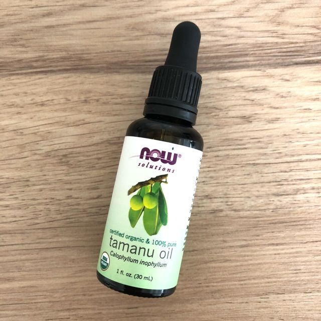 Dầu mù u NOW Solutions - Organic Tamanu Oil dùng dưỡng ẩm da, giảm sẹo thâm