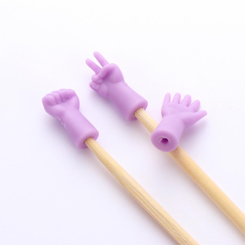 Phụ Kiện Khóa Đuôi May Đan Len DIY Chống Trượt Hình Cử Chỉ Thanh Lịch