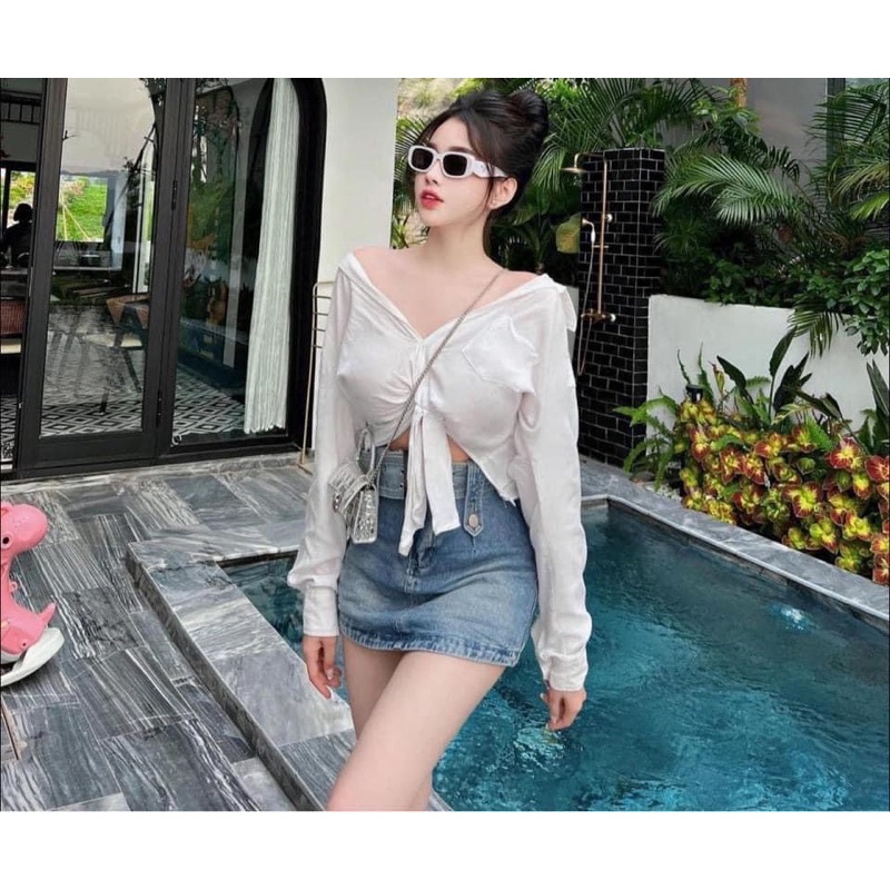 CHÂN VÁY BÒ KÈM ĐAI SIÊU HÓT QUẢNG CHÂU LOẠI 1 MS30166