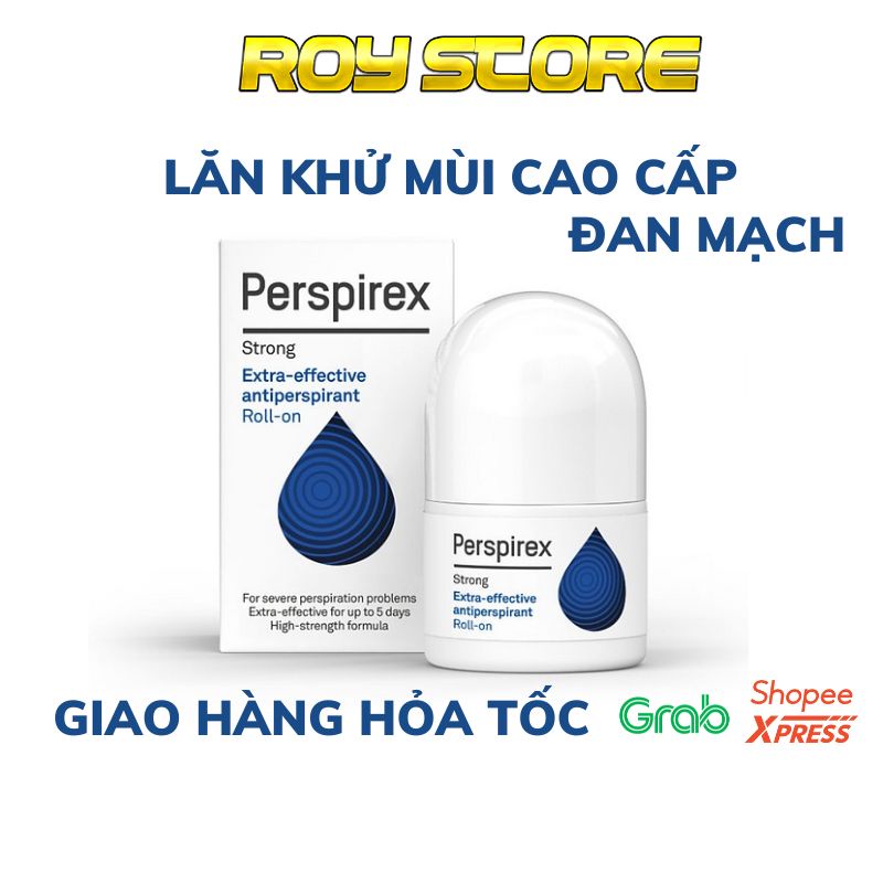 Lăn khử mùi Perspirex loại mạnh strong ngăn ngừa hôi nách, giảm mồ hôi hiệu quả 20ml