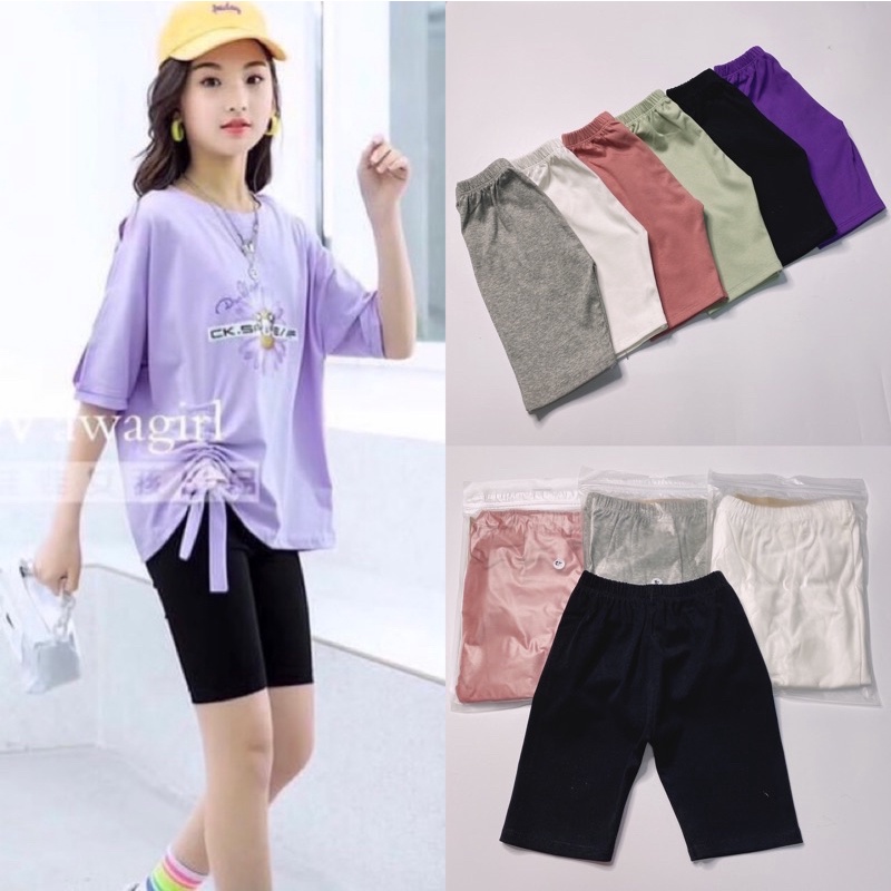 Quần Legging lửng Bé Gái từ 10-35kg❤M0013 Chất Vải Mềm Mịn, Co Giãn Mạnh Tạo Cảm Giác Thoải Mái Cho Con Yêu❤️