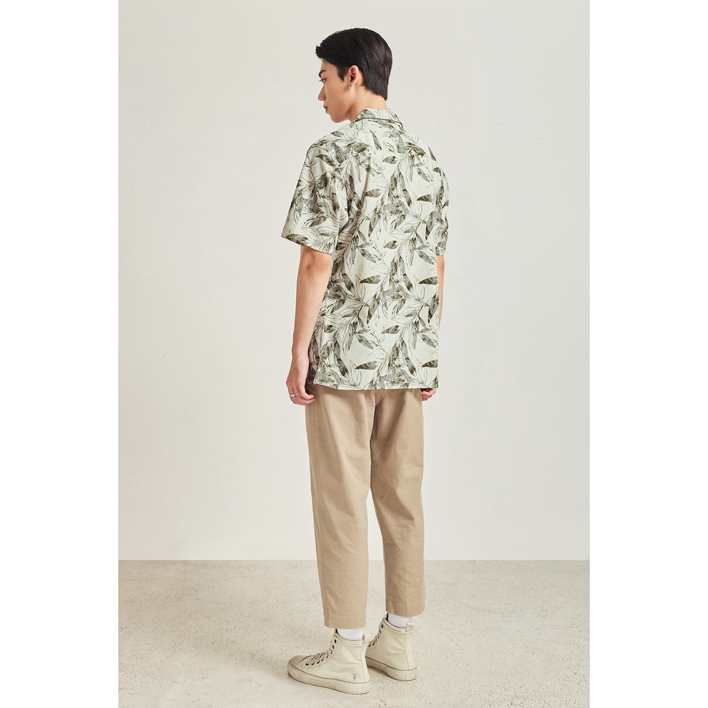 Áo Sơ Mi Ngắn Tay Nam Họa Tiết HIGHWAY MENSWEAR Leafy Cuban Shirt | BigBuy360 - bigbuy360.vn