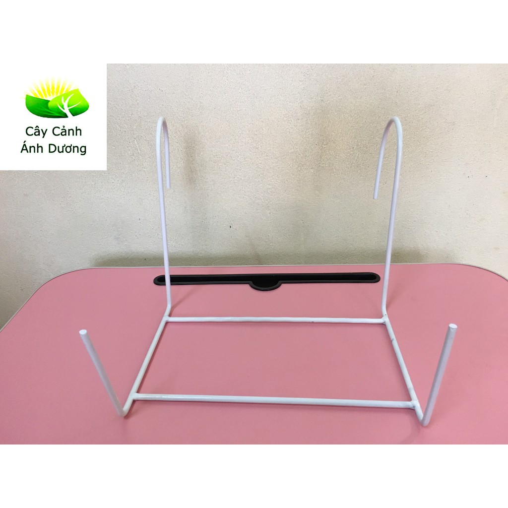 Chậu trồng hoa viền hàng rào, giá treo chậu 45x20x15cm